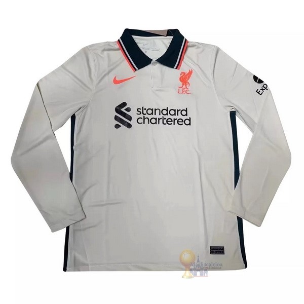 Calcio Maglie Away Manica lunga Liverpool 2021 2022 Giallo