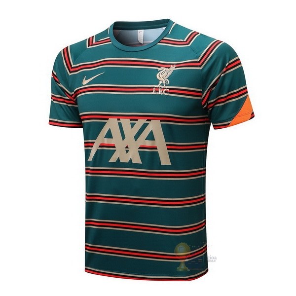 Calcio Maglie Formazione Liverpool 2022 2023 Verde Arancione