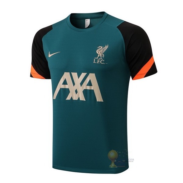 Calcio Maglie Formazione Liverpool 2022 2023 Verde Nero Arancione