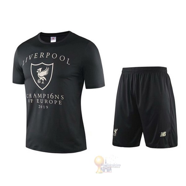 Calcio Maglie Formazione Set Completo Liverpool 2019 2020 Nero