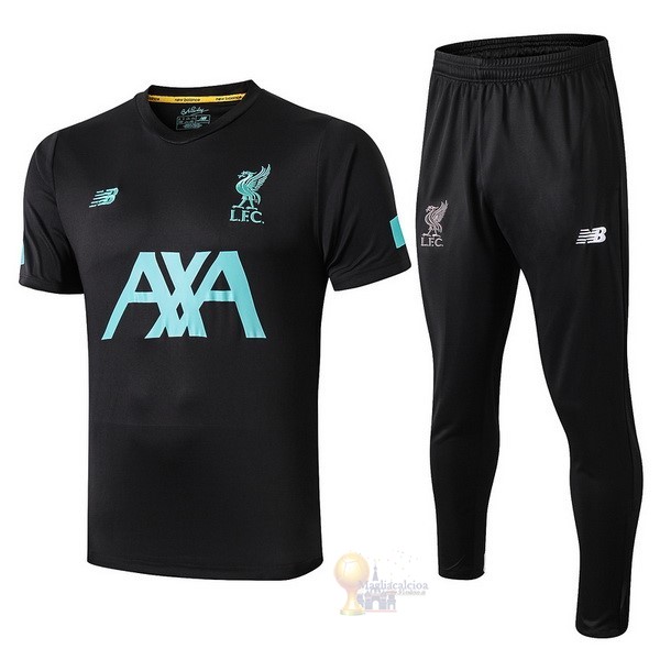 Calcio Maglie Formazione Set Completo Liverpool 2019 2020 Verde Nero