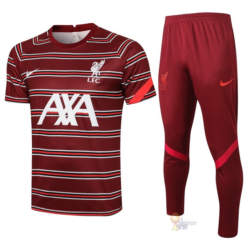 Calcio Maglie Formazione Set Completo Liverpool 2021 2022 I Rosso Bianco