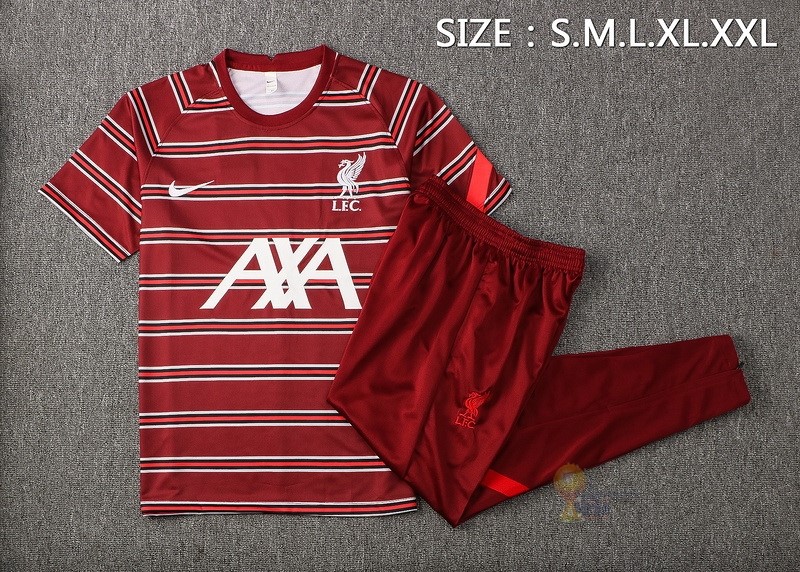 Calcio Maglie Formazione Set Completo Liverpool 2021 2022 I Rosso Bianco