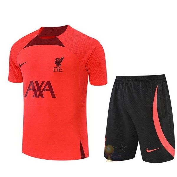 Calcio Maglie Formazione Set Completo Liverpool 2021 2022 Rosso II Nero