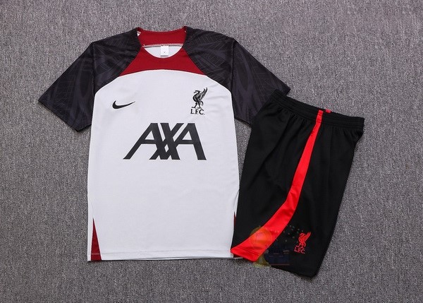 Calcio Maglie Formazione Set Completo Liverpool 2022 2023 Bianco Rosso Nero