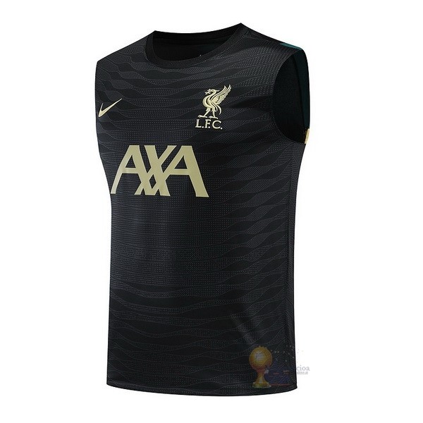 Calcio Maglie Formazione Sin Mangas Liverpool 2022 2023 Nero Giallo