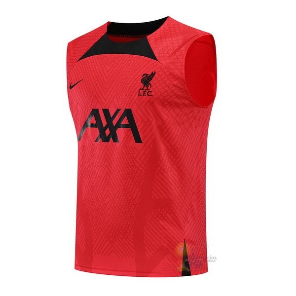 Calcio Maglie Formazione Sin Mangas Liverpool 2022 2023 Rosso Nero