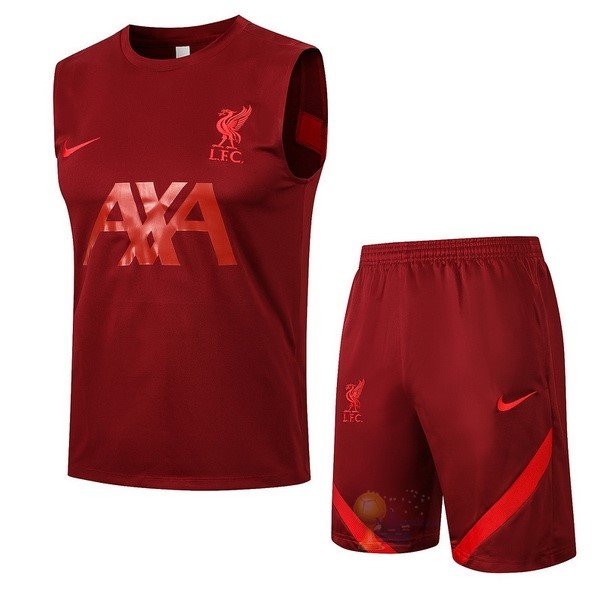 Calcio Maglie Formazione Sin Mangas Set Completo Liverpool 2021 2022 Rosso