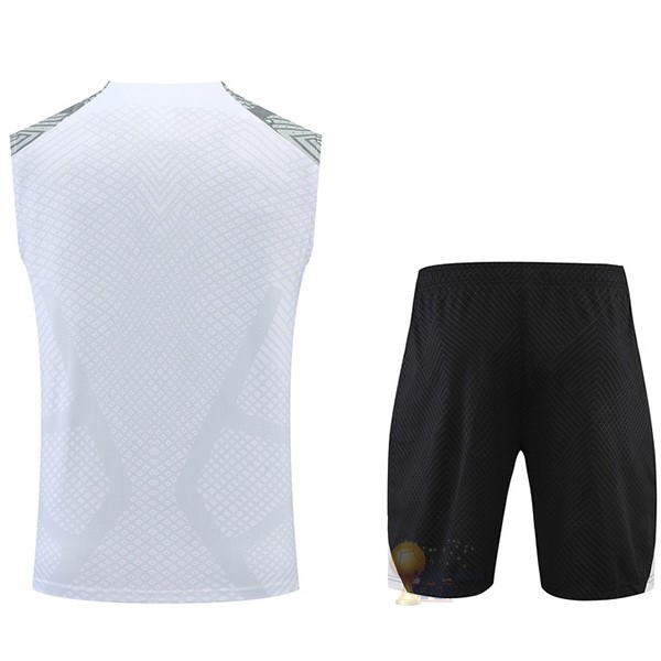 Calcio Maglie Formazione Sin Mangas Set Completo Liverpool 2022 2023 Bianco Grigio Nero