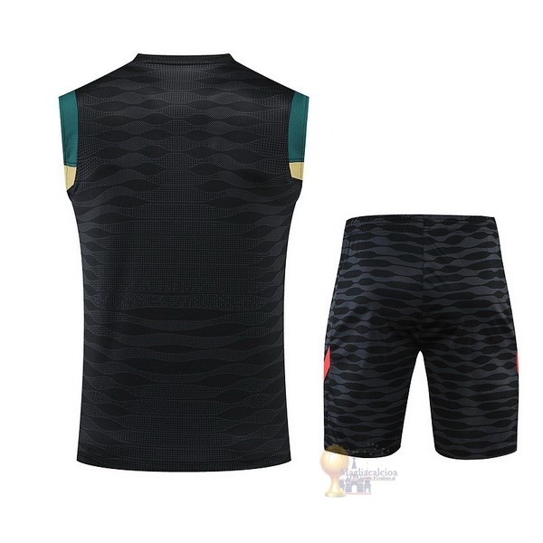 Calcio Maglie Formazione Sin Mangas Set Completo Liverpool 2022 2023 Nero Giallo