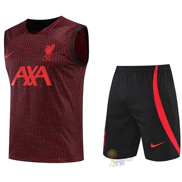 Calcio Maglie Formazione Sin Mangas Set Completo Liverpool 2022 2023 Rosso Navy