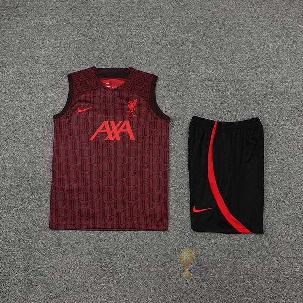Calcio Maglie Formazione Sin Mangas Set Completo Liverpool 2022 2023 Rosso Navy