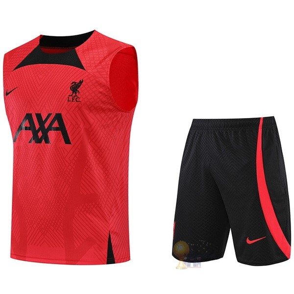 Calcio Maglie Formazione Sin Mangas Set Completo Liverpool 2022 2023 Rosso Nero
