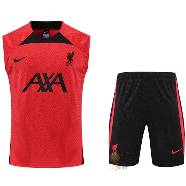 Calcio Maglie Formazione Sin Mangas Set Completo Liverpool 2022 2023 Rosso Nero