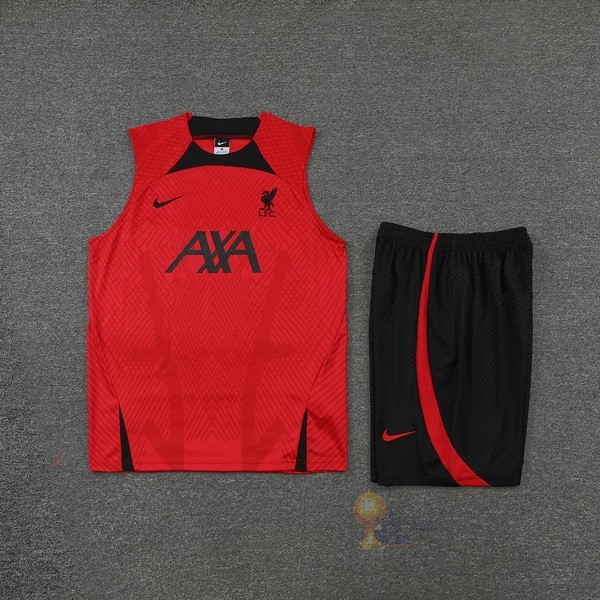 Calcio Maglie Formazione Sin Mangas Set Completo Liverpool 2022 2023 Rosso Nero