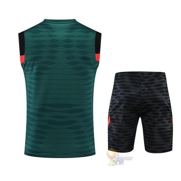 Calcio Maglie Formazione Sin Mangas Set Completo Liverpool 2022 2023 Verde Nero Giallo