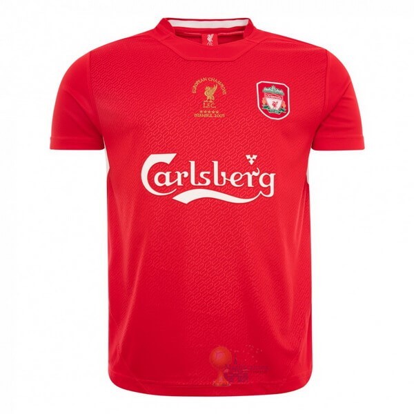 Calcio Maglie Home Maglia Liverpool Retro 2005 2006 Rosso