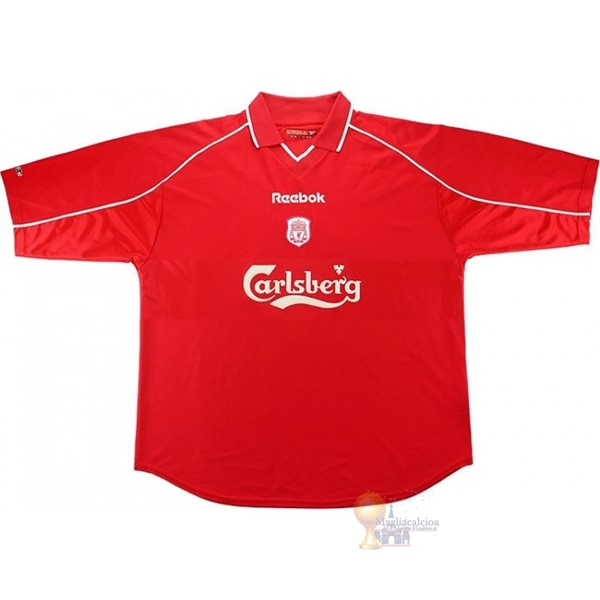 Calcio Maglie Home Maglia Liverpool Stile rétro 2000 2002 Rosso