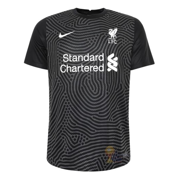 Calcio Maglie Home Maglia Portiere Liverpool 2020 2021 Nero