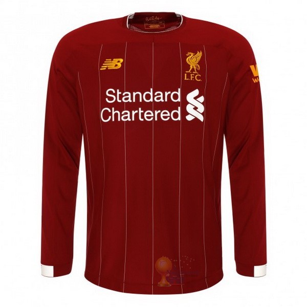 Calcio Maglie Home Manica lunga Liverpool 2019 2020 Rosso