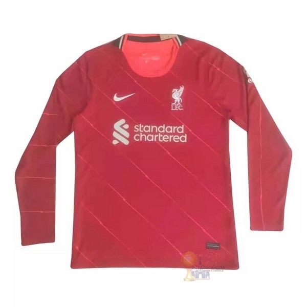 Calcio Maglie Home Manica lunga Liverpool 2021 2022 Rosso