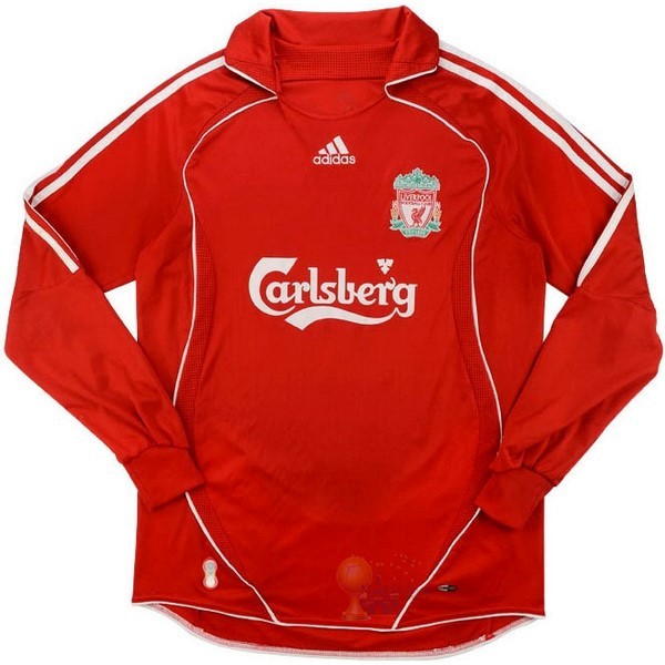 Calcio Maglie Home Manica lunga Liverpool Retro 2006 2007 Rosso