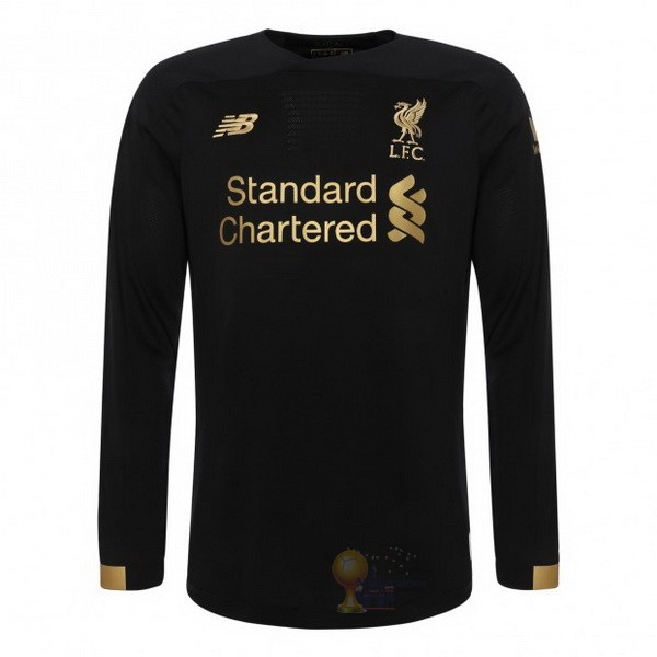 Calcio Maglie Home Manica lunga Portiere Liverpool 2019 2020 Nero