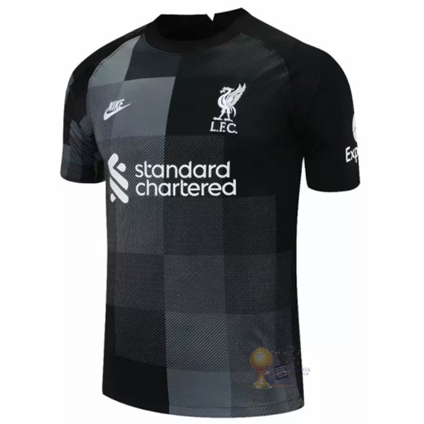 Calcio Maglie Maglia Portiere Liverpool 2021 2022 Nero