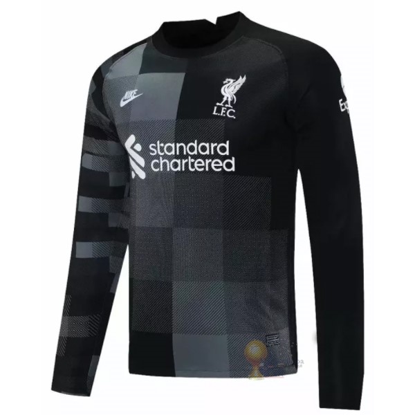 Calcio Maglie Manica lunga Portiere Liverpool 2021 2022 Nero