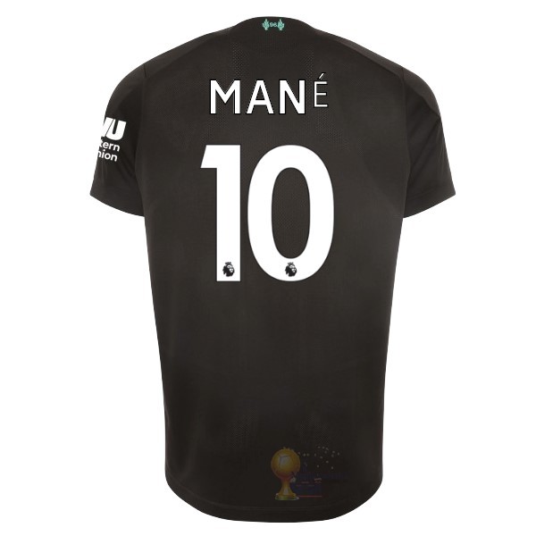 Calcio Maglie NO.10 Mane Terza Maglia Liverpool 2019 2020 Nero