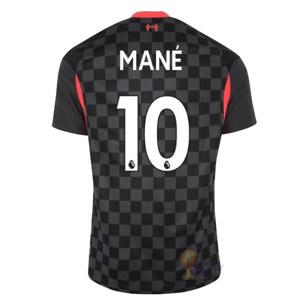 Calcio Maglie NO.10 Mane Terza Maglia Liverpool 2020 2021 Nero