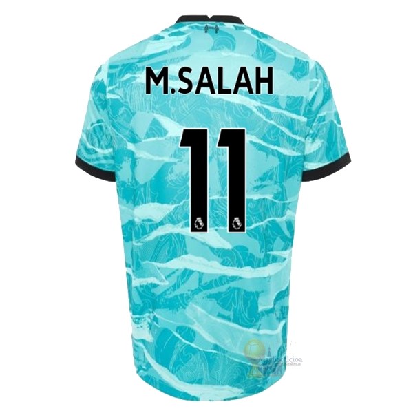 Calcio Maglie NO.11 M.Salah Away Maglia Liverpool 2020 2021 Blu