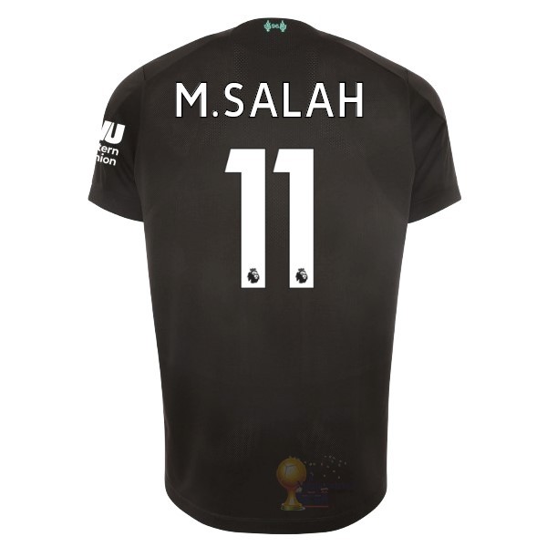 Calcio Maglie NO.11 M.Salah Terza Maglia Liverpool 2019 2020 Nero