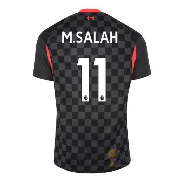 Calcio Maglie NO.11 M.Salah Terza Maglia Liverpool 2020 2021 Nero