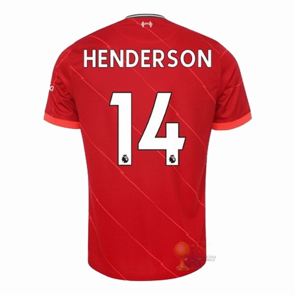 Calcio Maglie NO.14 Henderson Home Maglia Liverpool 2021 2022 Rosso