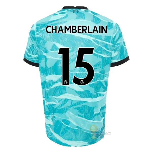 Calcio Maglie NO.15 Chamberlain Away Maglia Liverpool 2020 2021 Blu