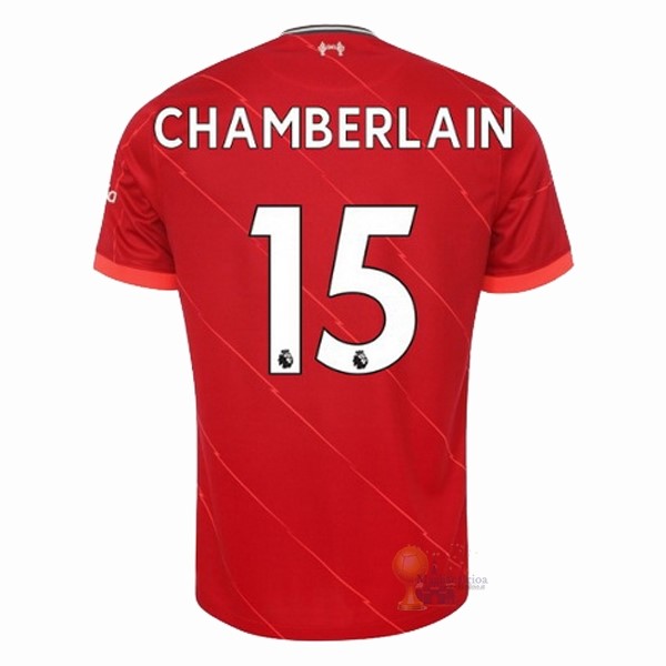 Calcio Maglie NO.15 Chamberlain Home Maglia Liverpool 2021 2022 Rosso