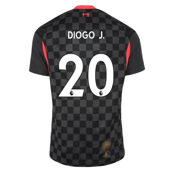 Calcio Maglie NO.20 Diogo Jota Terza Maglia Liverpool 2020 2021 Nero