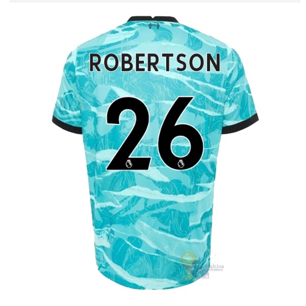 Calcio Maglie NO.26 Robertson Away Maglia Liverpool 2020 2021 Blu