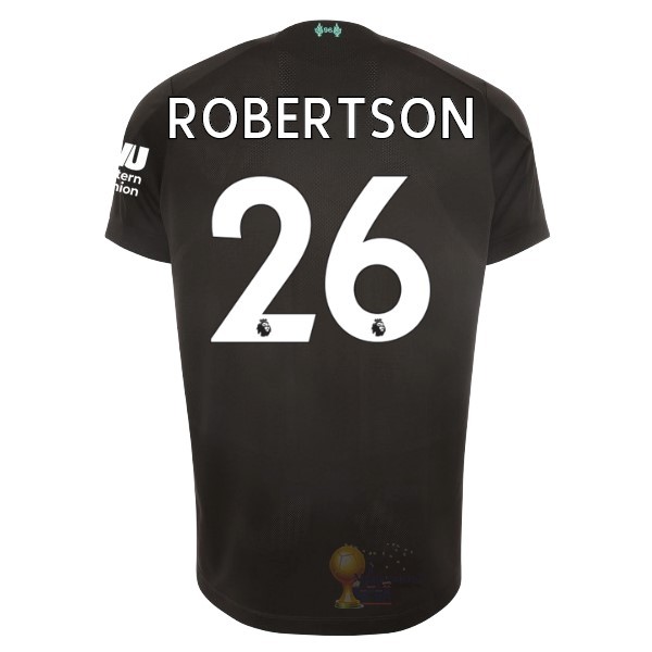 Calcio Maglie NO.26 Robertson Terza Maglia Liverpool 2019 2020 Nero