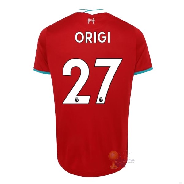 Calcio Maglie NO.27 Origi Home Maglia Liverpool 2020 2021 Rosso
