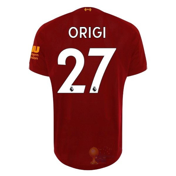 Calcio Maglie NO.27 Oroigi Home Maglia Liverpool 2019 2020 Rosso