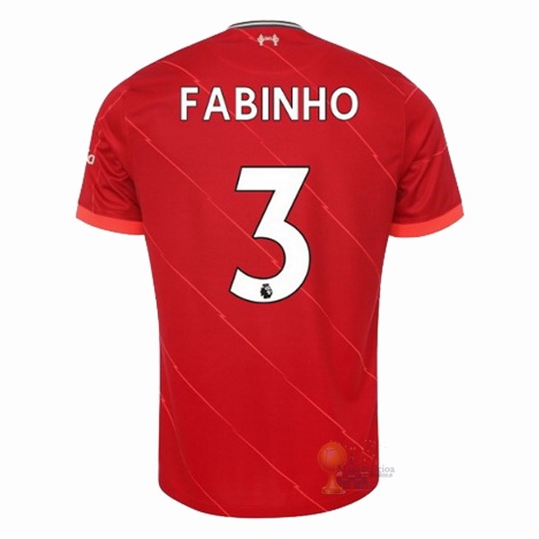 Calcio Maglie NO.3 Fabinho Home Maglia Liverpool 2021 2022 Rosso