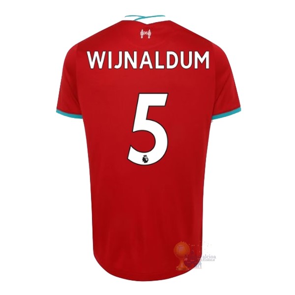Calcio Maglie NO.5 Wijnaldum Home Maglia Liverpool 2020 2021 Rosso