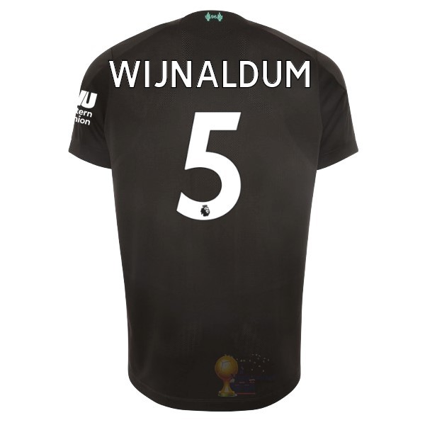 Calcio Maglie NO.5 Wijnaldum Terza Maglia Liverpool 2019 2020 Nero