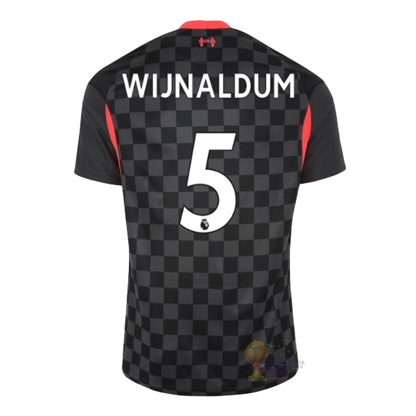 Calcio Maglie NO.5 Wijnaldum Terza Maglia Liverpool 2020 2021 Nero