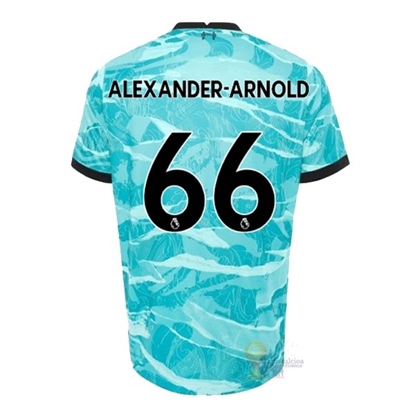 Calcio Maglie NO.66 Arnold Away Maglia Liverpool 2020 2021 Blu