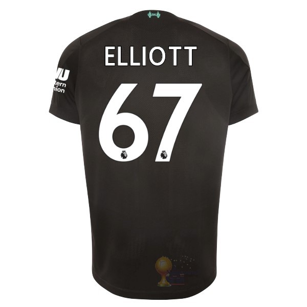 Calcio Maglie NO.67 Elliott Terza Maglia Liverpool 2019 2020 Nero