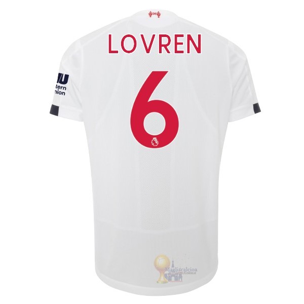 Calcio Maglie NO.6 Lovren Away Maglia Liverpool 2019 2020 Bianco