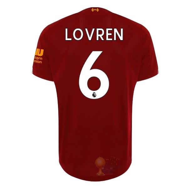 Calcio Maglie NO.6 Lovren Home Maglia Liverpool 2019 2020 Rosso
